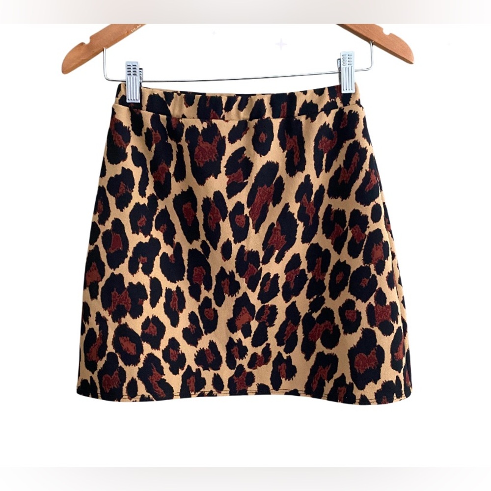 Olivia Rae: Leopard Print Mini Skirt